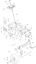 Page G Diagram and Parts List for 13A3771G700 2005 Yard Machines Lawn Tractor